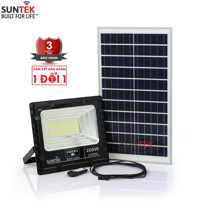 SUNTEK JD-8200 - Đèn LED Năng Lượng Mặt Trời – 200W